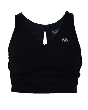 Hearts Sport-BH - Schwarz