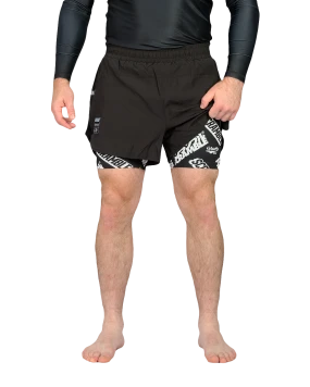 Combination Shorts - Black / Logotypes