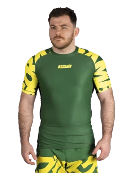 Baka Rashguard - Green & Yellow