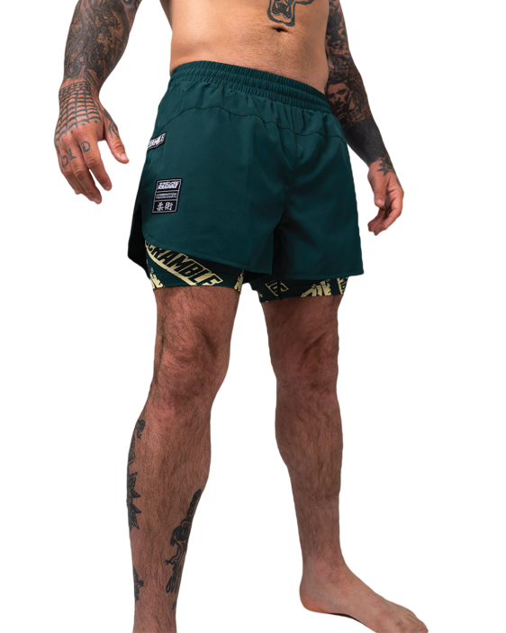 Combination Shorts - Forest Green/ Logotypes Combination Shorts - Forest Green/ Logotypes