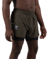 Combination Shorts - Khaki Green / Black Combination Shorts - Khaki Green / Black