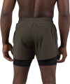 Combination Shorts - Khaki Green / Black Combination Shorts - Khaki Green / Black