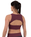 Hearts Cropped Tank Top - Burgundy Hearts Cropped Tank Top - Burgundy