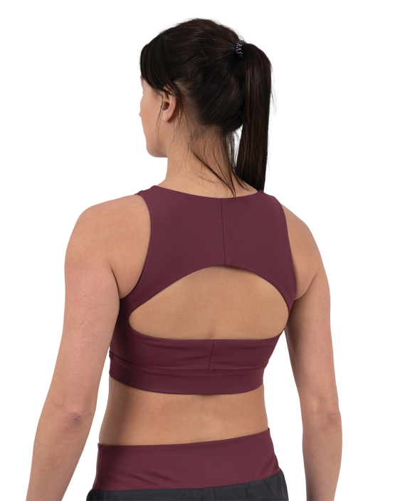 Hearts Cropped Tank Top - Burgundy Hearts Cropped Tank Top - Burgundy