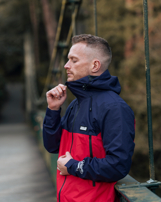 Ame Jacket - Red / Navy Ame Jacket - Red / Navy