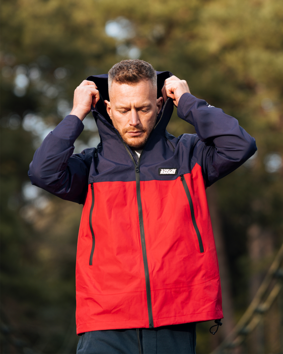 Ame Jacket - Red / Navy Ame Jacket - Red / Navy