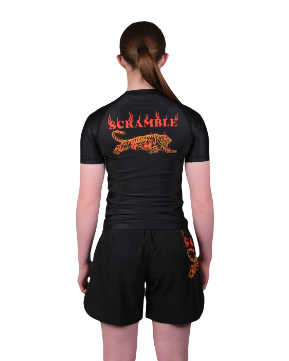 Burning Tiger Rashguard - Kids Burning Tiger Rashguard - Kids