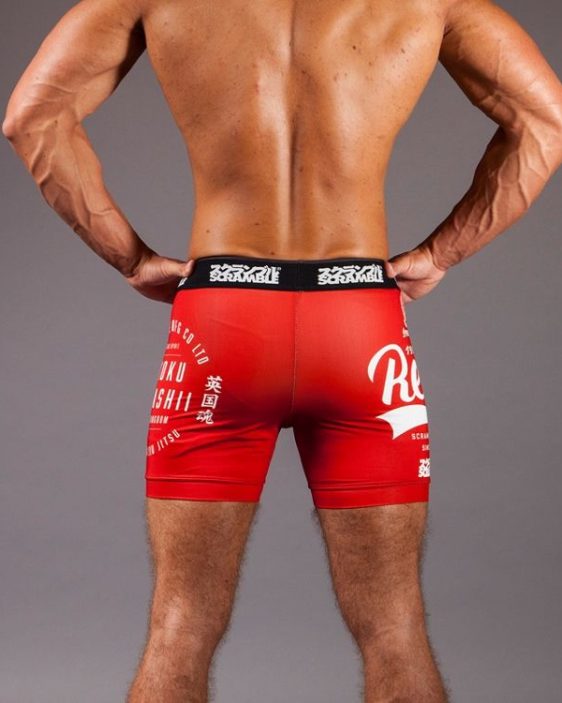 Scramble 'Real" Vale Tudo Shorts - Red Scramble 'Real" Vale Tudo Shorts - Red