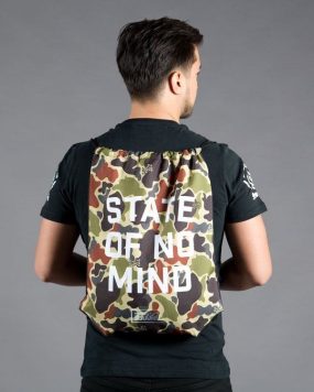 Scramble "No Mind" Camo Drawstring Bag Scramble "No Mind" Camo Drawstring Bag