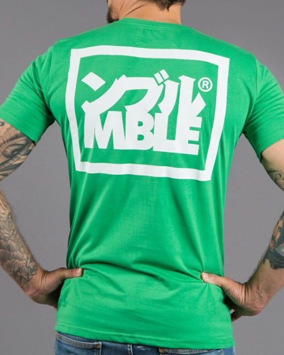 Scramble "Split Logo" Slim Fit T-Shirt - Green Scramble "Split Logo" Slim Fit T-Shirt - Green