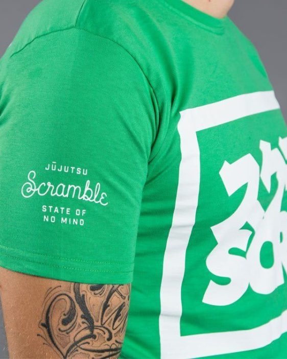 Scramble "Split Logo" Slim Fit T-Shirt - Green Scramble "Split Logo" Slim Fit T-Shirt - Green