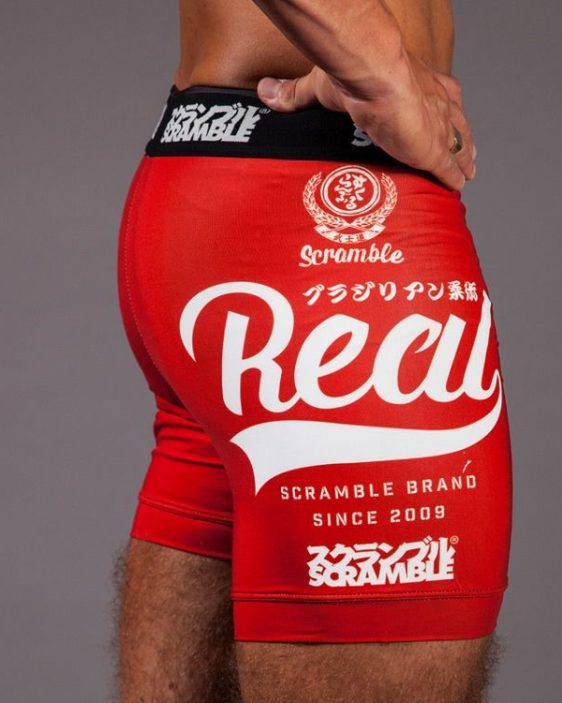 Scramble 'Real" Vale Tudo Shorts - Red Scramble 'Real" Vale Tudo Shorts - Red