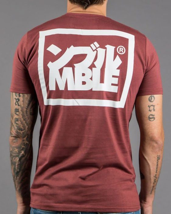 Scramble "Split Logo" Slim Fit T-Shirt - Red