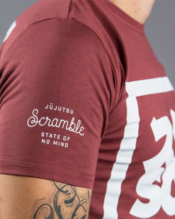 Scramble "Split Logo" Slim Fit T-Shirt - Red