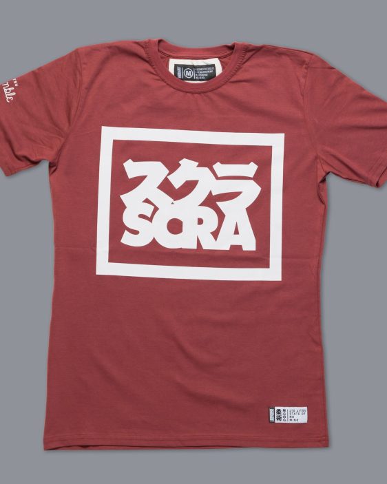 Scramble "Split Logo" Slim Fit T-Shirt - Red