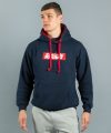 Scramble Box Logo Hoodie - Navy Scramble Box Logo Hoodie - Navy
