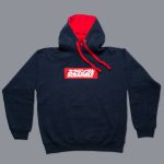 Scramble Box Logo Hoodie - Navy