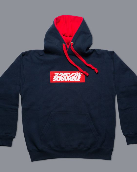 Scramble Box Logo Hoodie - Navy Scramble Box Logo Hoodie - Navy