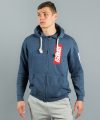 East/West Zip Hoodie - Navy Melange East/West Zip Hoodie - Navy Melange