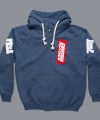 East/West Zip Hoodie - Navy Melange East/West Zip Hoodie - Navy Melange