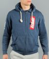 East/West Zip Hoodie - Navy Melange East/West Zip Hoodie - Navy Melange