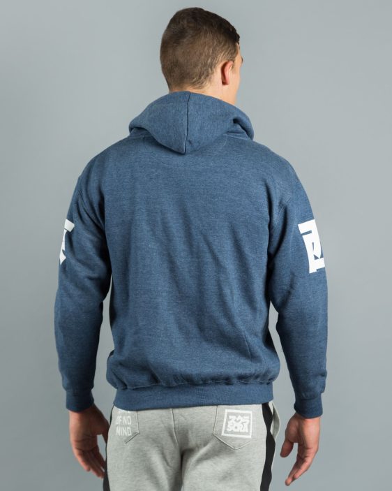 East/West Zip Hoodie - Navy Melange East/West Zip Hoodie - Navy Melange