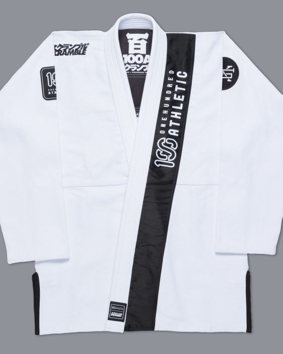 Scramble x 100Athletic Kimono - White Scramble x 100Athletic Kimono - White