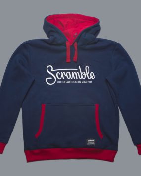 Scramble Letterlogo Hoody - Navy Scramble Letterlogo Hoody - Navy