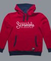 Scramble Letterlogo Hoody - Red Scramble Letterlogo Hoody - Red