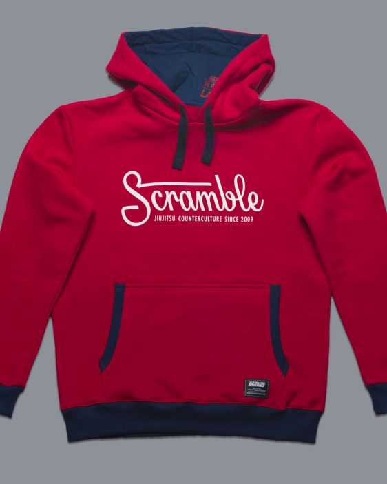 Scramble Letterlogo Hoody - Red Scramble Letterlogo Hoody - Red