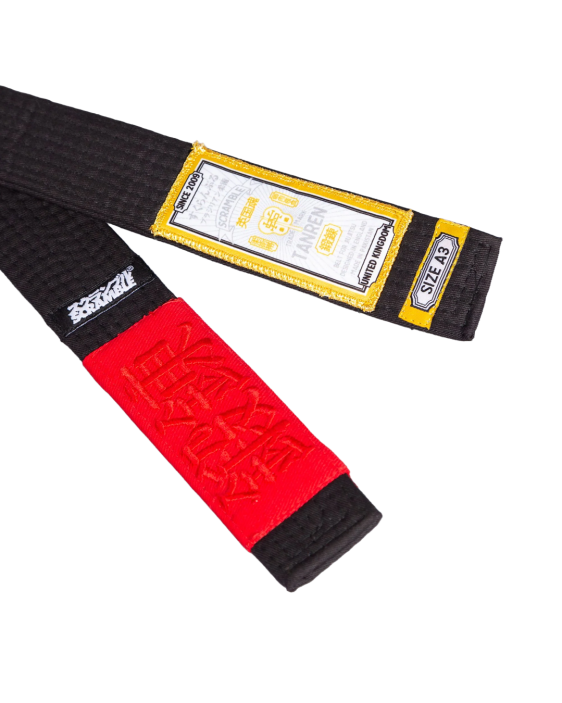 Scramble Tanren v4 BJJ Belt - Black Scramble Tanren v4 BJJ Belt - Black