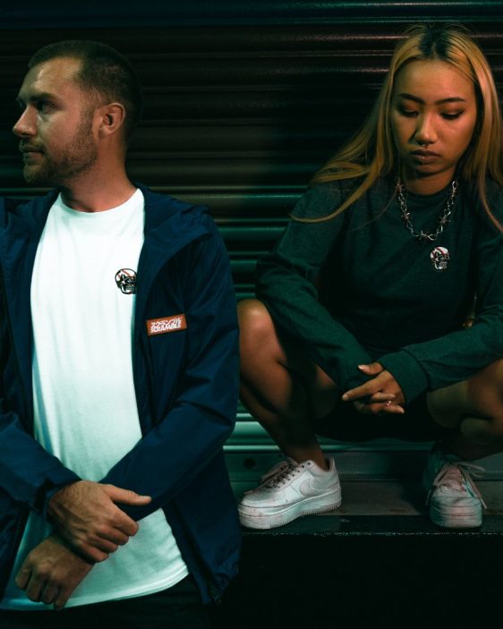 Scramble Skabuki Long Sleeved Tee - White Scramble Skabuki Long Sleeved Tee - White