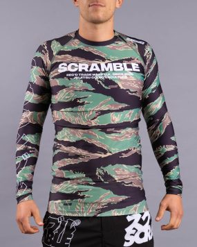 Scramble Base Rashguard - Tiger Camo Scramble Base Rashguard - Tiger Camo