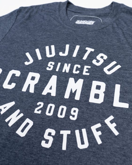 Scramble Jiu Jitsu and Stuff Type Tee - Navy Scramble Jiu Jitsu and Stuff Type Tee - Navy