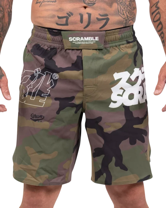 Scramble Base Shorts - Woodland Camo Scramble Base Shorts - Woodland Camo