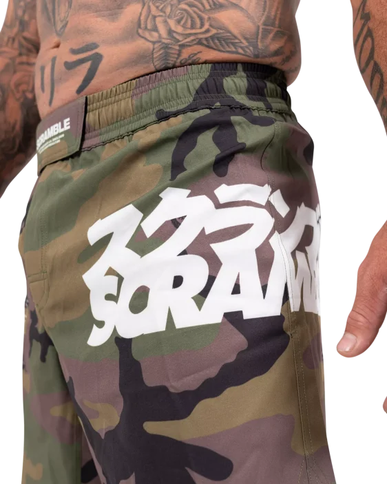 Scramble Base Shorts - Woodland Camo Scramble Base Shorts - Woodland Camo