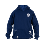 Yin Yang Hoody - Navy Blue