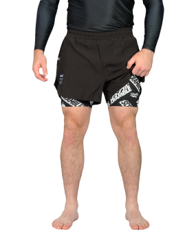 Combination Shorts - Black / Logotypes