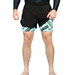 Combination Shorts - Seafoam/ Logotypes