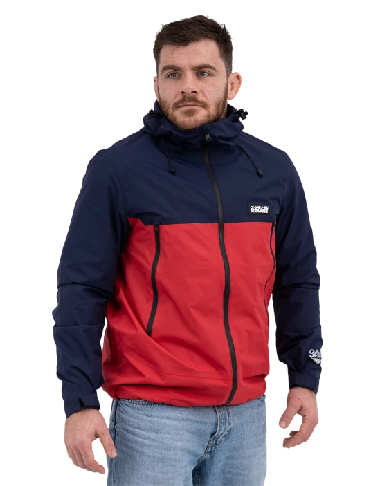 Ame Jacket - Red / Navy