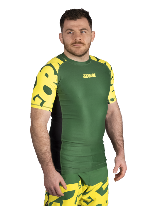 Baka Rashguard - Green & Yellow