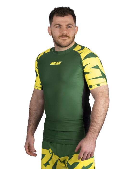 Baka Rashguard - Green & Yellow