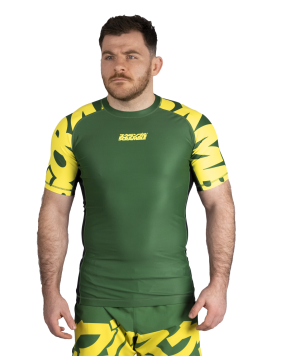 Baka Rashguard - Green & Yellow