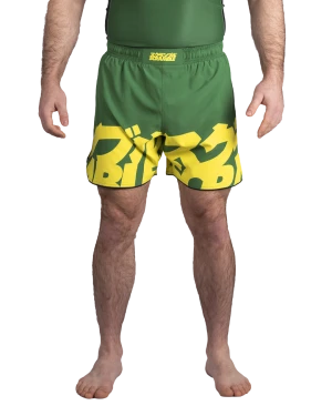 Baka Shorts – Green & Yellow