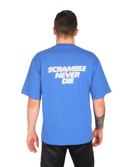 Scramble Never Die T-Shirt - Blue Scramble Never Die T-Shirt - Blue