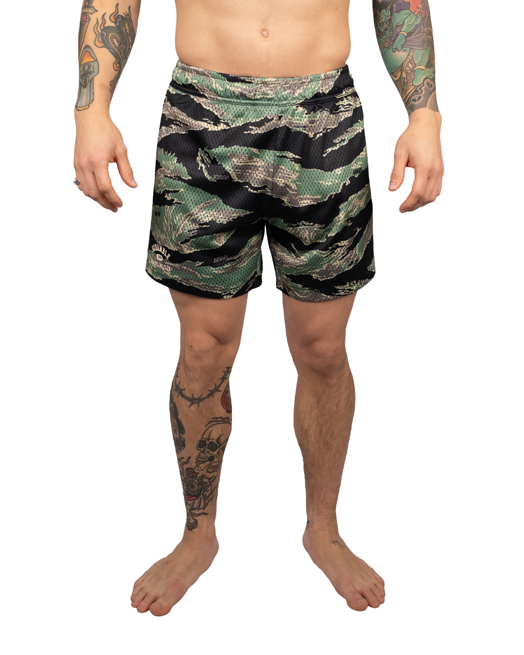 Mesh Hybrid Grappling Shorts – Tiger Camo — photo 1 of 6