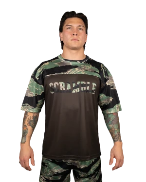 Mesh Hybrid Grappling Top – Tiger Camo